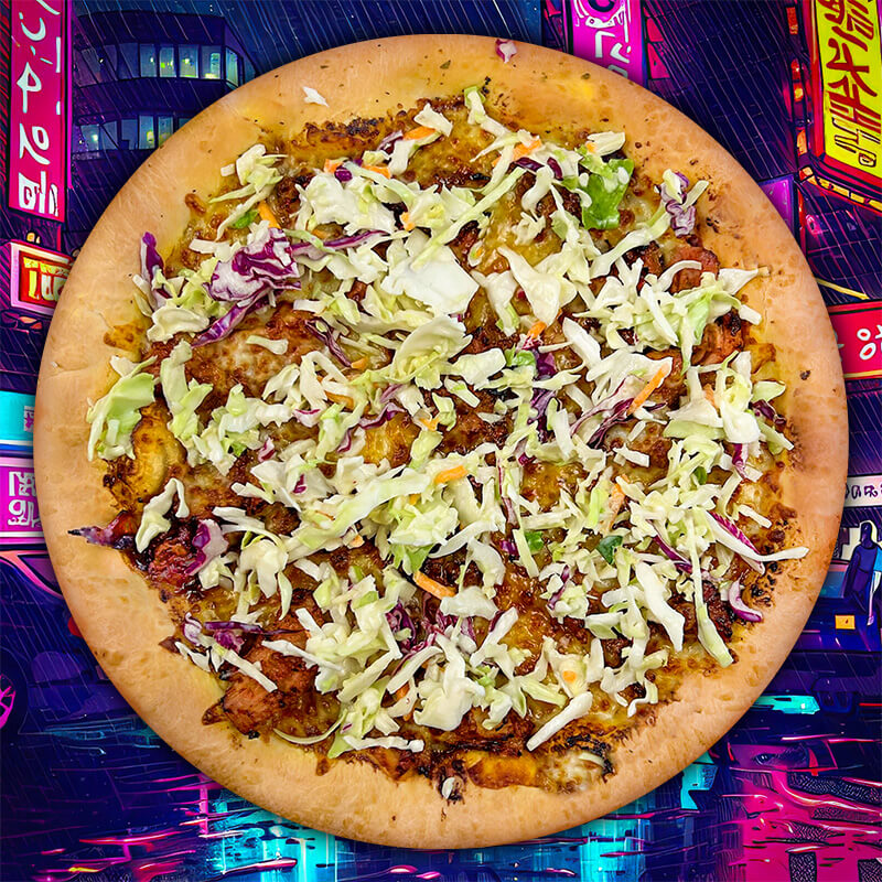 Korean BBQ pizza